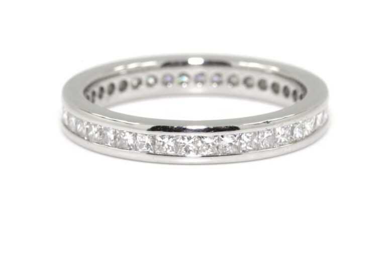Image 1 for Diamond Full Eternity Ring Platinum Ring Size K