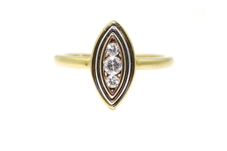 Image 1 for Diamond 3 Stone Ring Size M