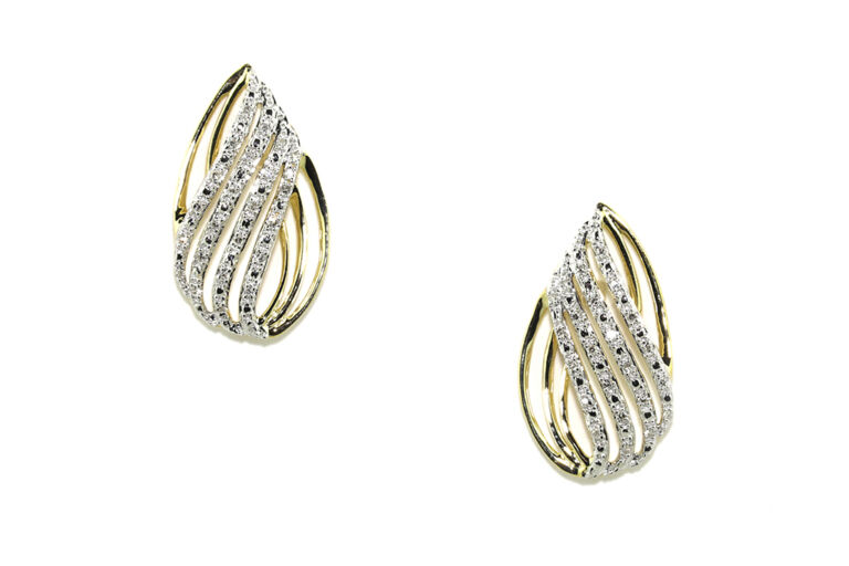 Diamond Set Earrings 9ct gold