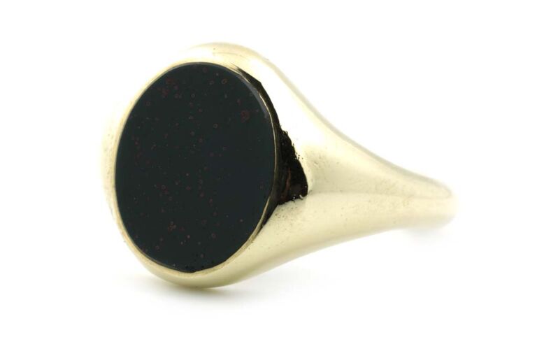 Image 1 for Bloodstone Signet 9ct Yellow Gold Ring Size T