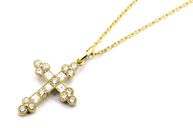 Diamond Set Cross Complete with Chain