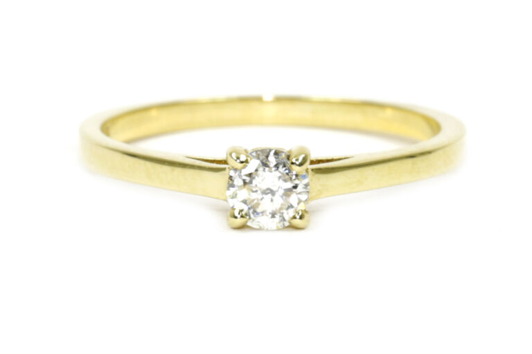 Diamond Solitaire Ring 9ct gold