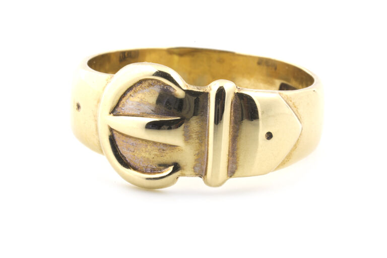 LC-GJ-91 Buckle Style Ring 9ct gold