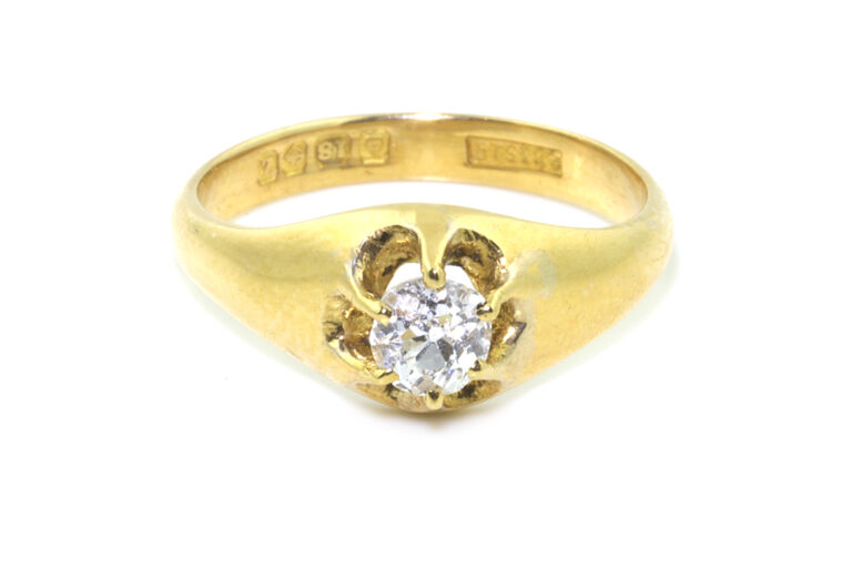 Diamond Single Stone Ring 18ct gold