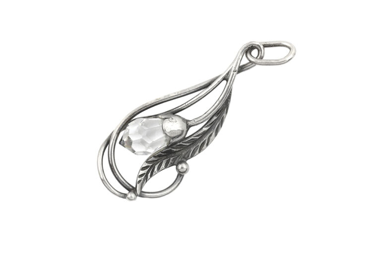 Rock Crystal & Silver Pendant