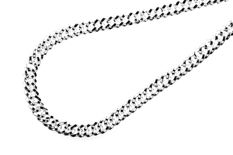 Hand Made Curb Link Necklace silver