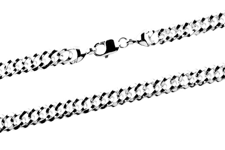 Hand Made Curb Link Necklace silver