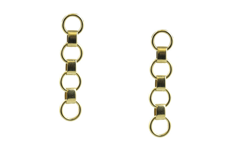 Chain Link Drop Earrings 9ct gold