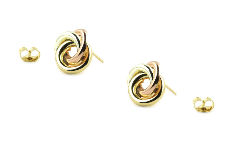 Swirl Style Earrings 9ct gold