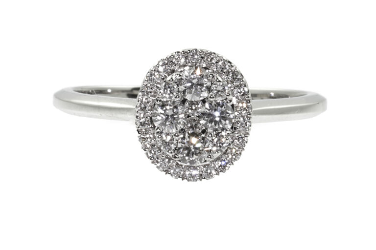 Diamond Cluster Ring