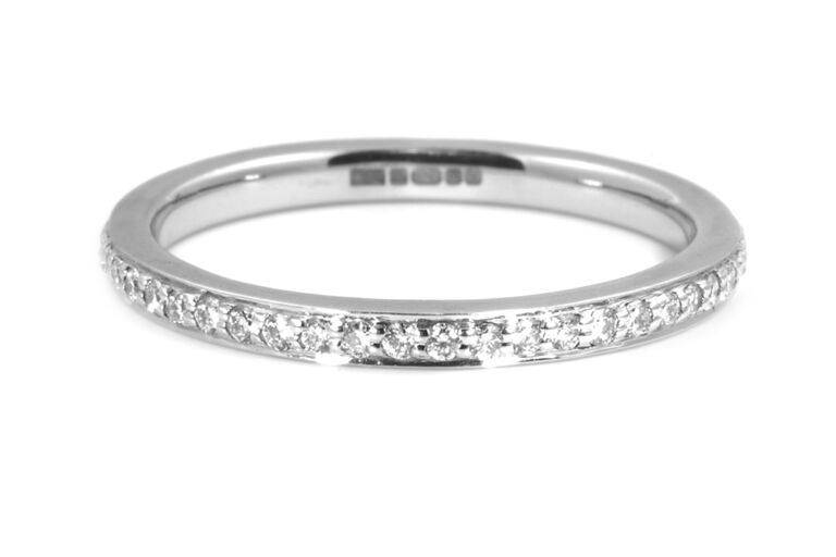 Diamond Full Eternity Ring 18ct white gold Size k
