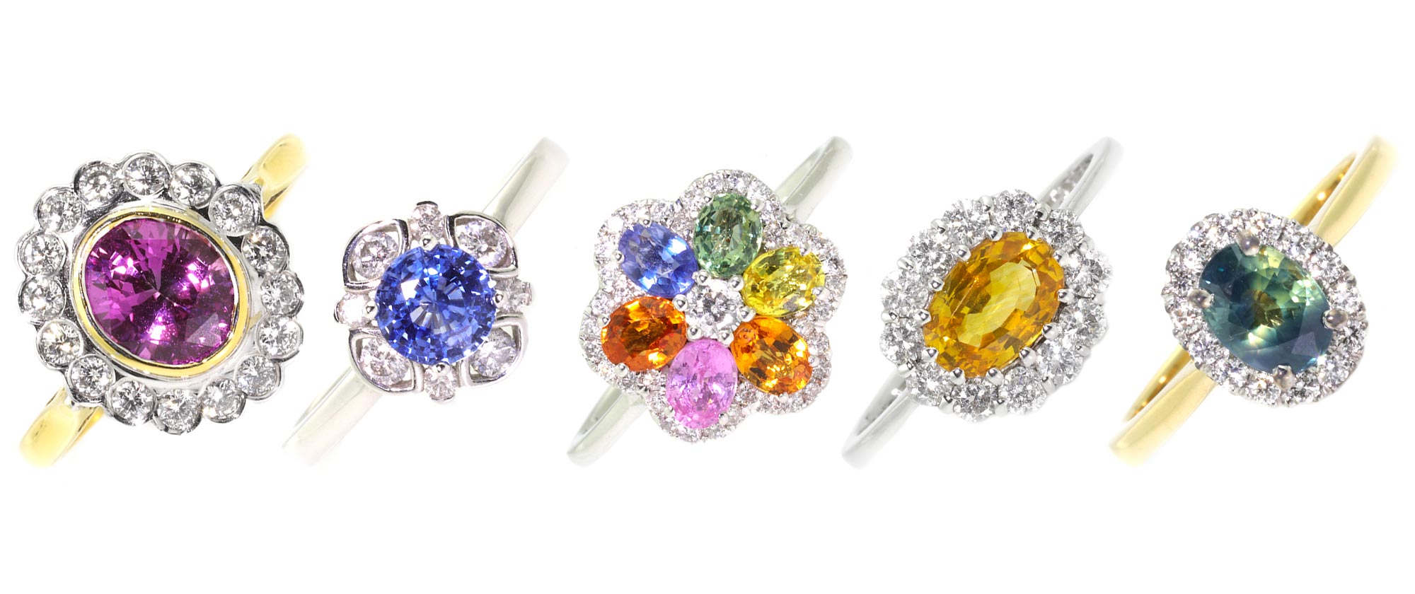 Sapphire ring selection Studleys Jewellers Wells UK