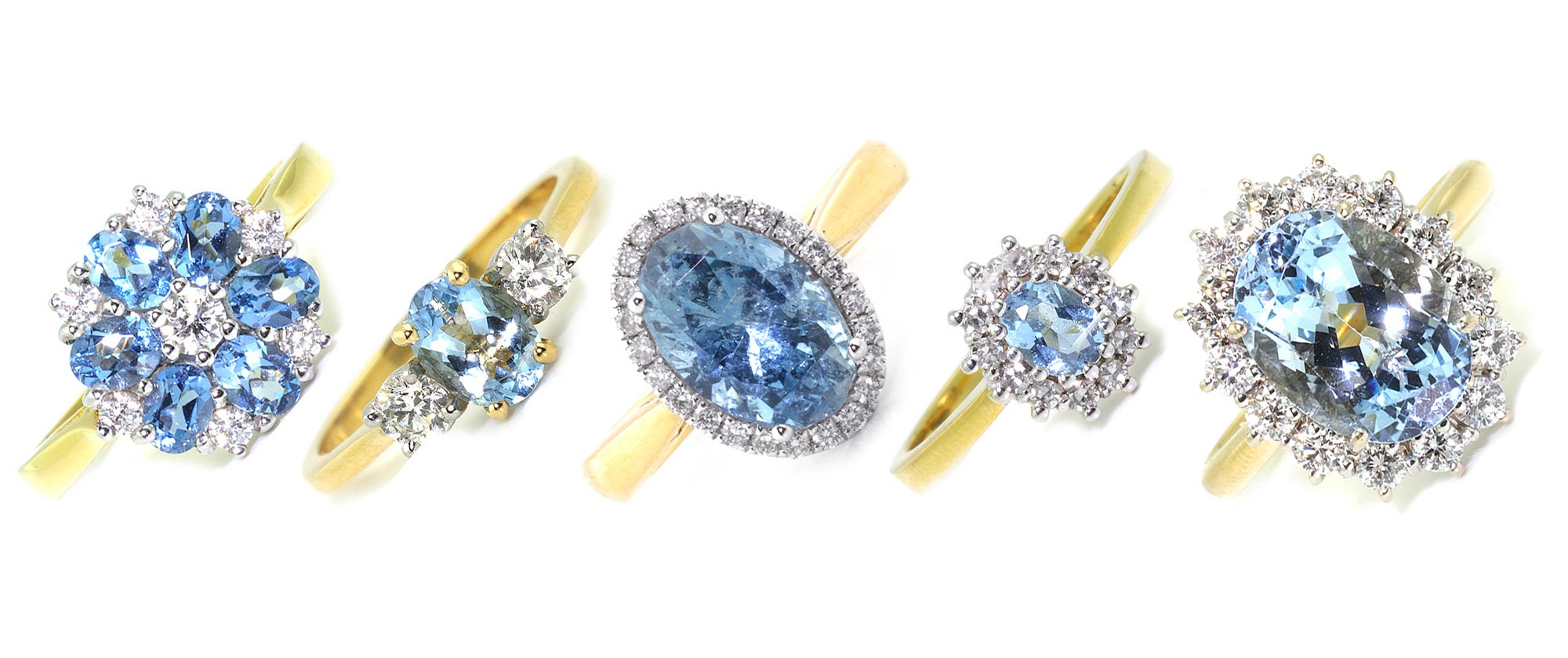 aquamarine rings Studleys Jewellers Wells UK