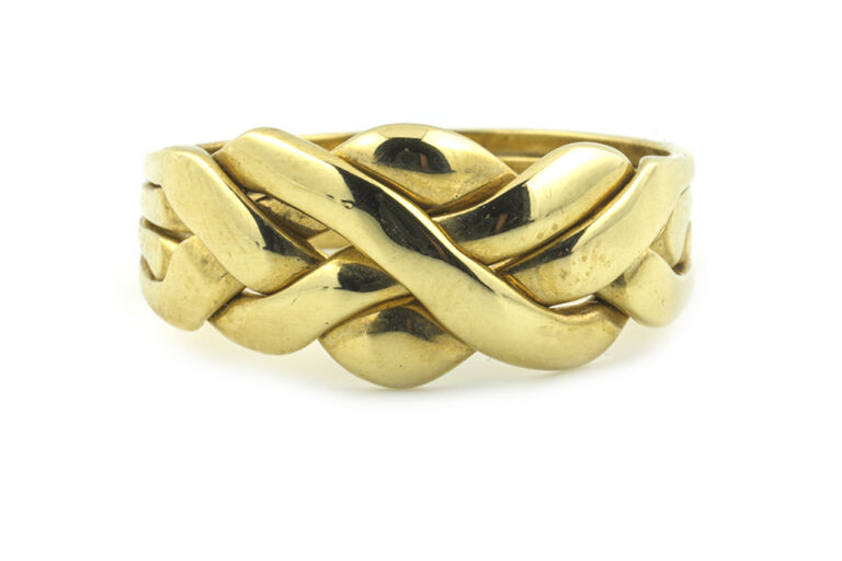 Puzzle Ring 9ct yellow gold Size M