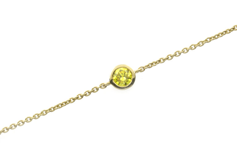 Lab Grown Yellow Diamond 18ct yellow gold Bracelet