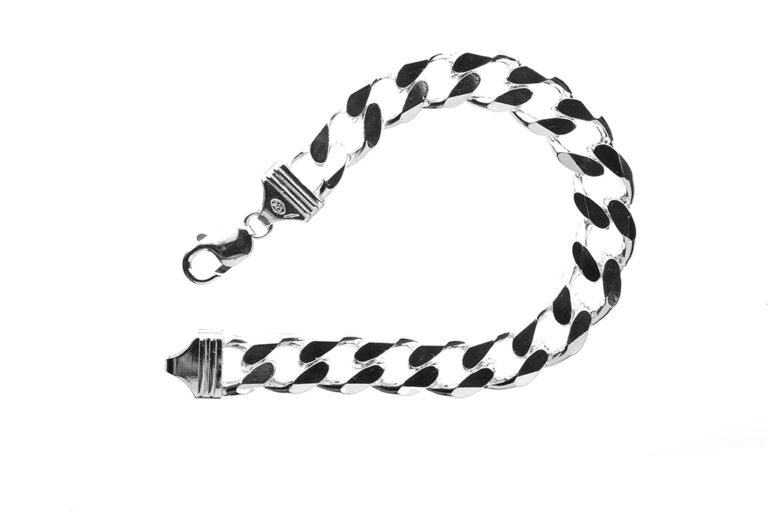 Curb Link Silver Bracelet
