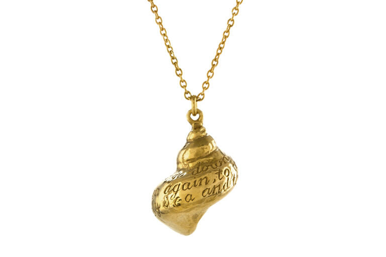 Alex Monroe Engraved Shell Necklace