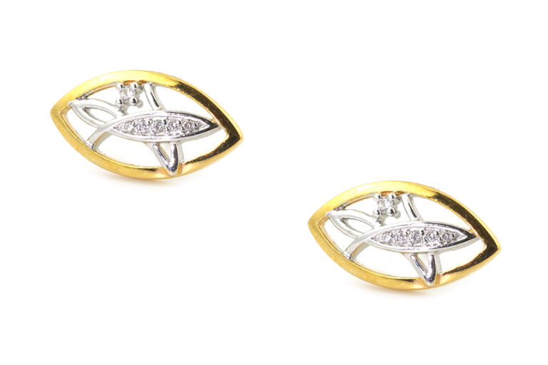 Diamond Set Earrings 18ct gold