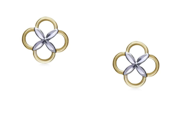 Four Leaf Clover Earrings 9ct gold