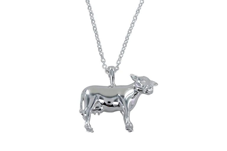 Buttercup Cow Silver Necklace