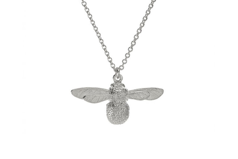Alex Monroe Baby Bee Silver Necklace