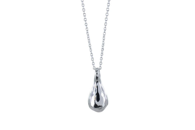 Tear Drop silver Necklace