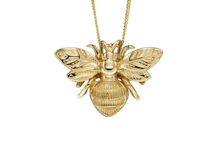 Bumble Bee Necklace 9ct gold.