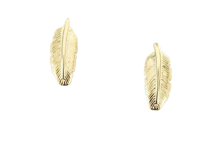 Detailed Feather Earrings