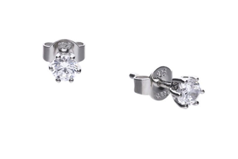 Diamonfire 6 Claw CZ Earrings