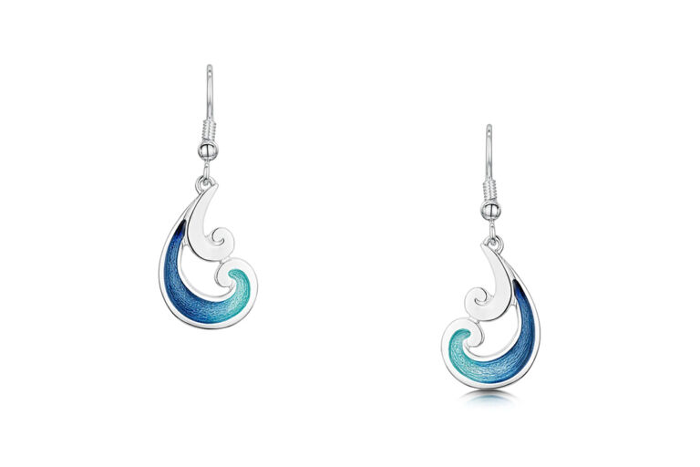 Sheila Fleet Bow Waves Drop Earrings