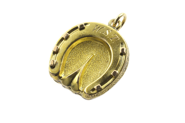 Antique Horseshoe Locket 15ct yellow gold