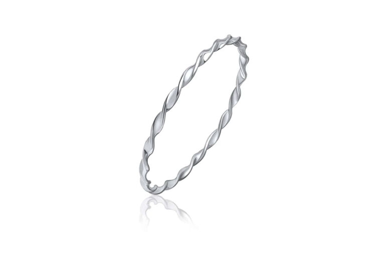 Round Loose Twist Bangle