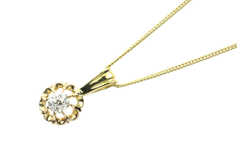 Diamond Solitaire Necklace