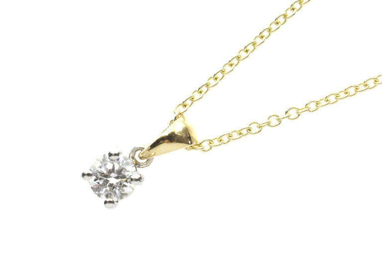 IGI Certified Diamond Solitaire Necklace