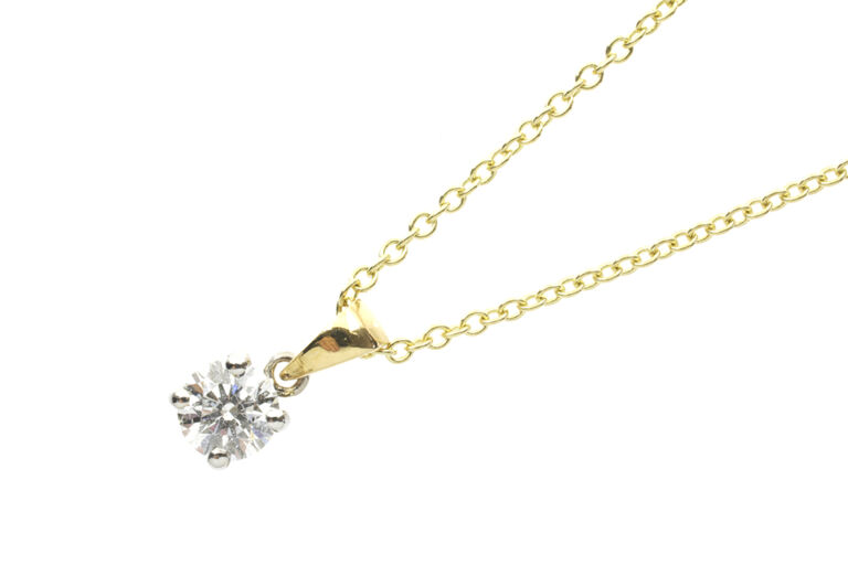 IGI Certified Diamond Solitaire Necklace