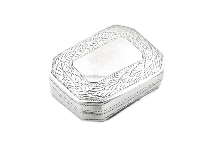 Silver Vinaigrette Box, 1818.