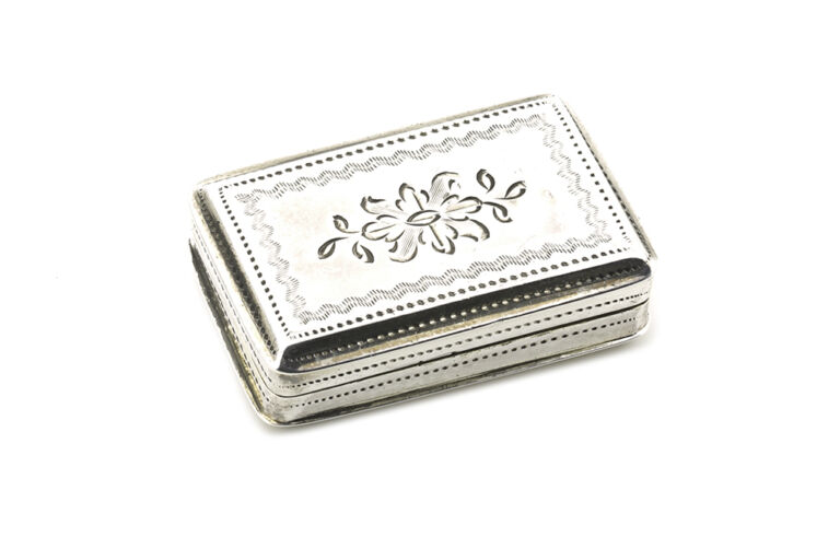 Silver Vinaigrette Box 1833.