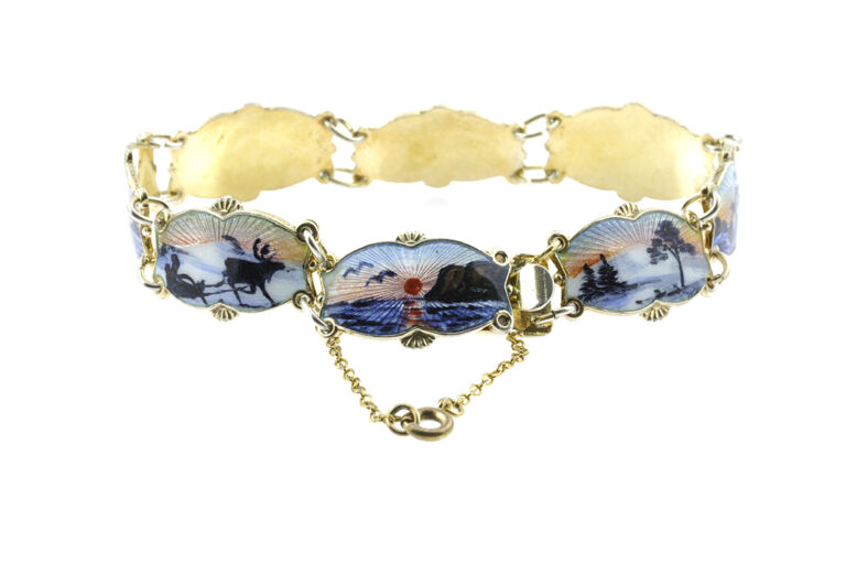 Norwegian Silver Gilt Bracelet