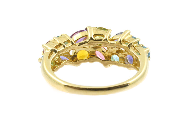 Multi-Stone Band Ring 9ct yellow gold Size K