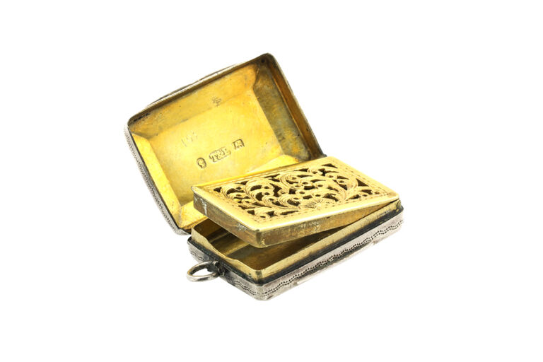 Victorian Silver Vinaigrette Box