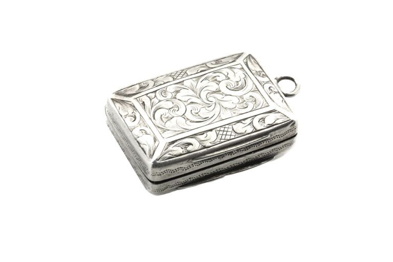 Victorian Silver Vinaigrette Box