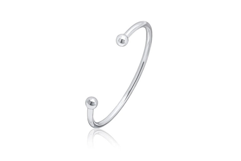 Silver Torque Bangle