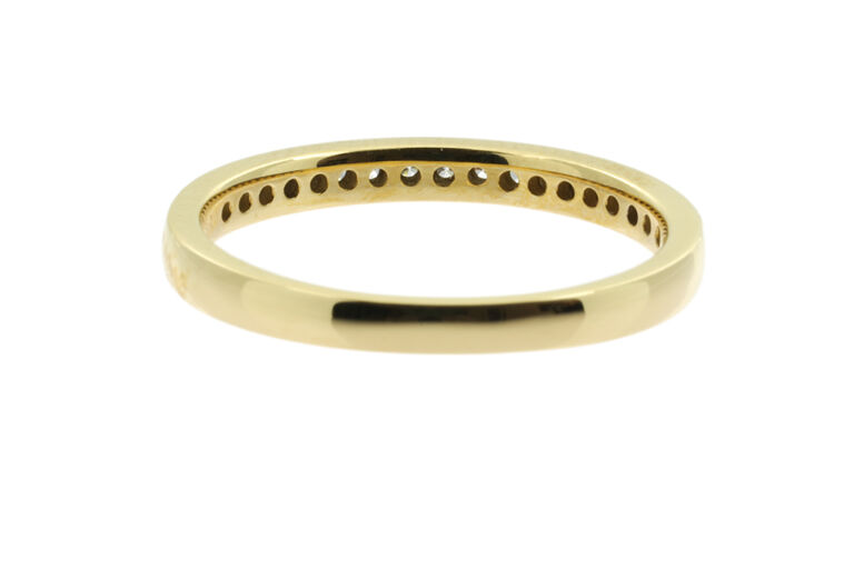 Diamond Half Eternity Ring 18ct yellow gold Size N