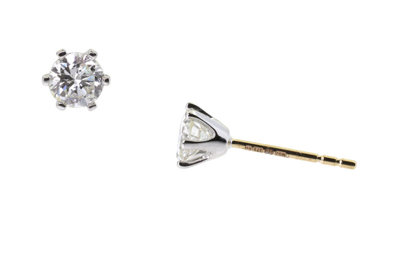 Bespoke Diamond Stud Earrings 9ct gold